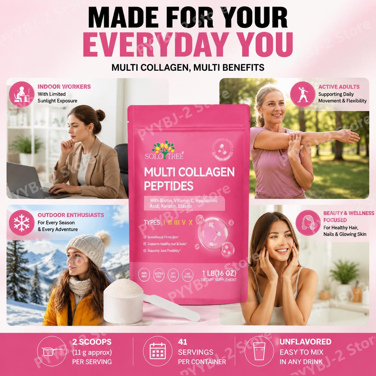 Мультиколлагеновый порошок с п – обзор и цена Collagen Peptide Powder