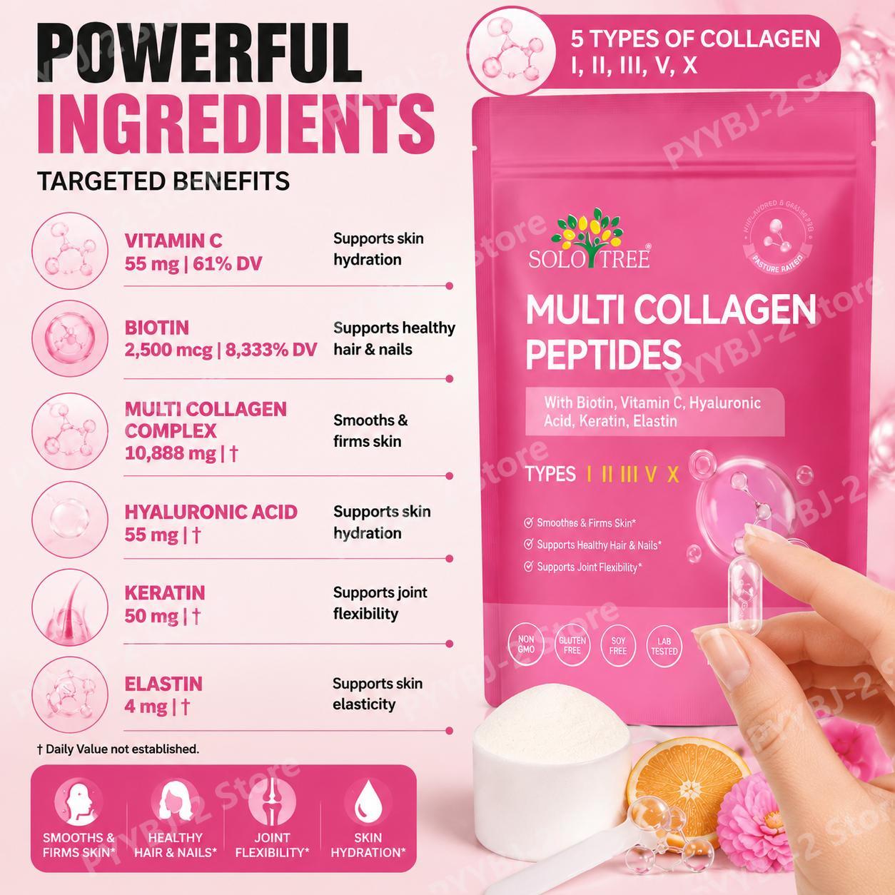 Мультиколлагеновый порошок с п – обзор и цена Collagen Peptide Powder