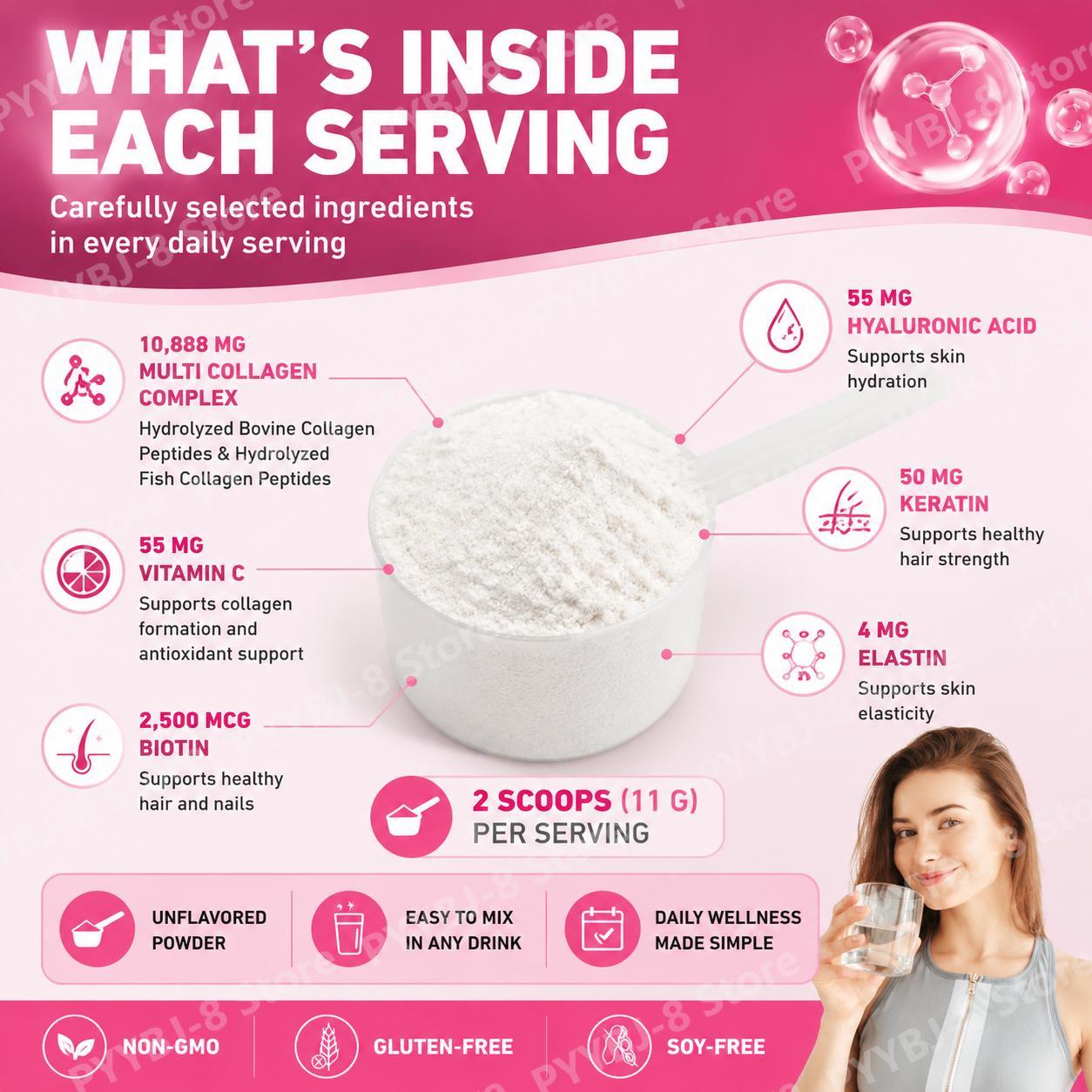 Порошок SoloTree Multi Collage – обзор и цена Collagen Peptide Powder