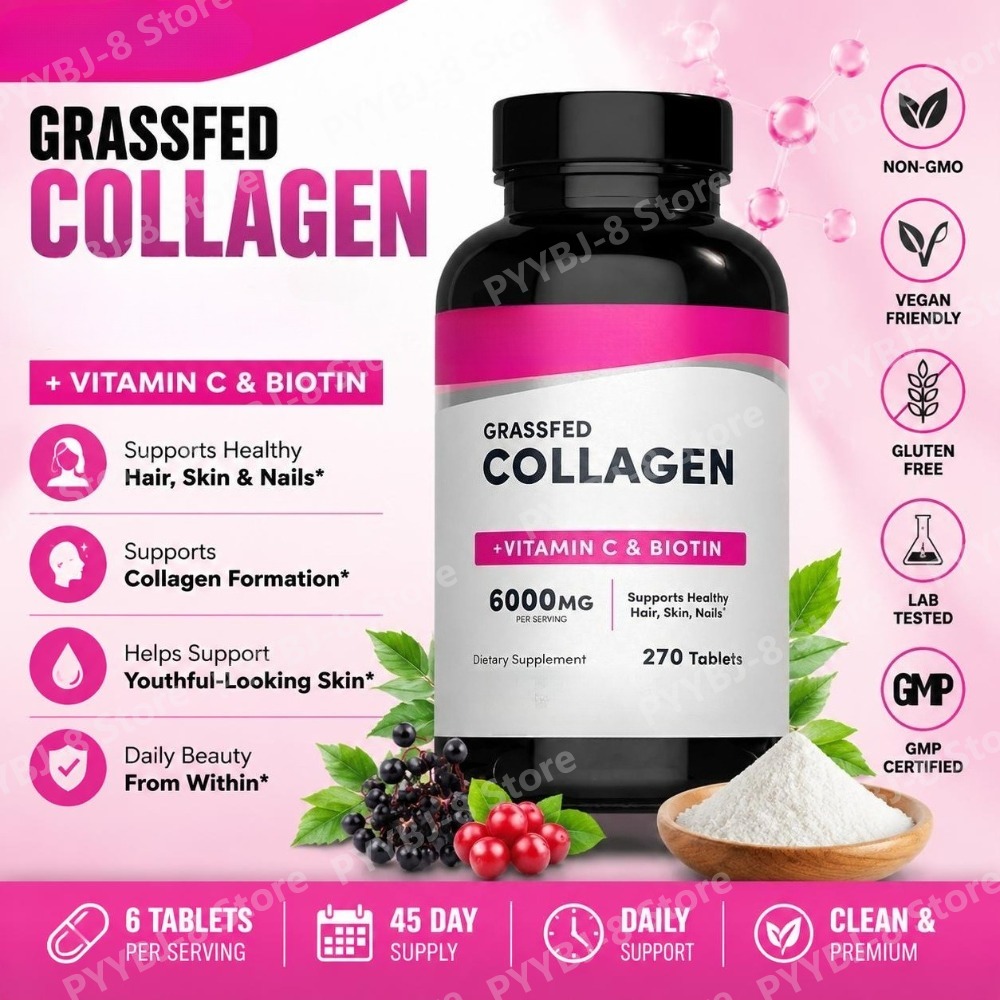 Коллагеновые таблетки 6000 мг  – обзор и цена Collagen Peptide Powder
