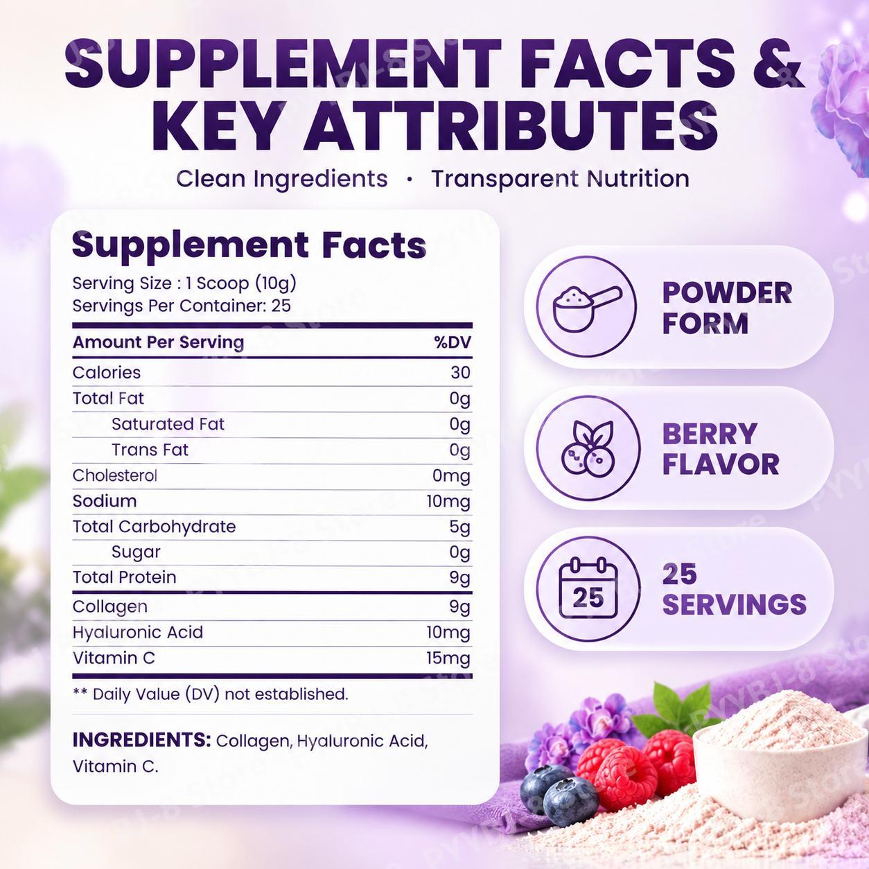 Порошок коллагеновых пептидов  – обзор и цена Collagen Peptide Powder